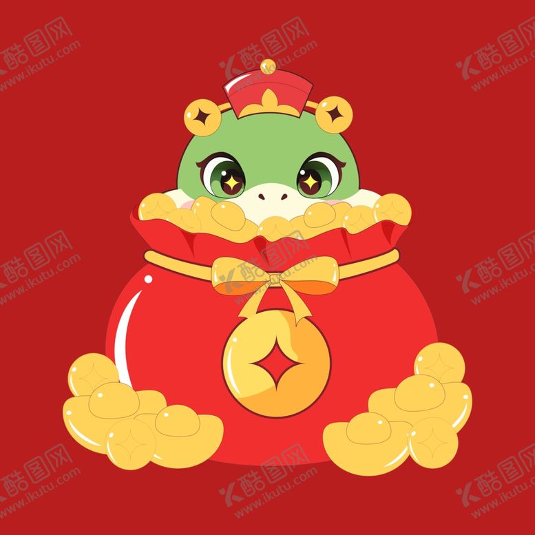 编号：59406601291057151312【酷图网】源文件下载-手绘卡通小蛇