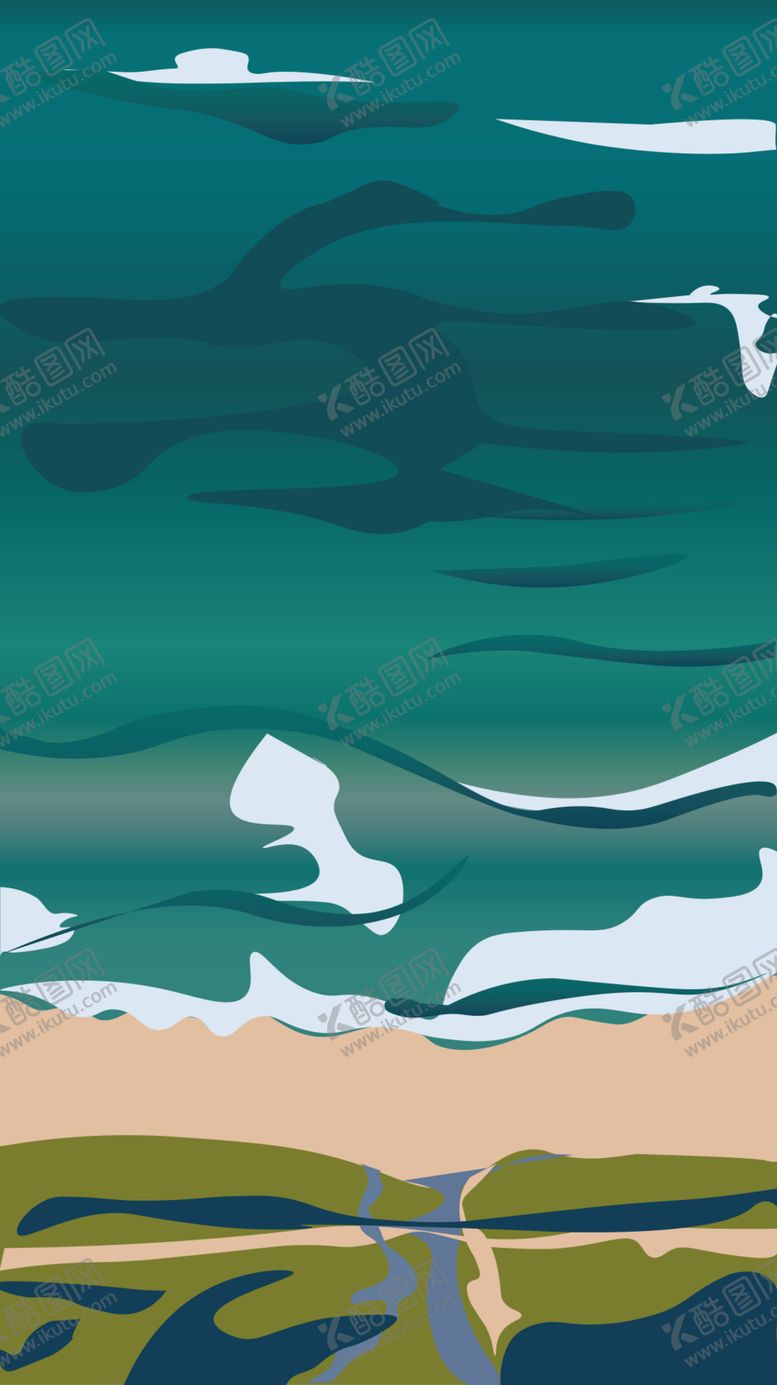 编号：79262209190045461516【酷图网】源文件下载-海滩插画背景图