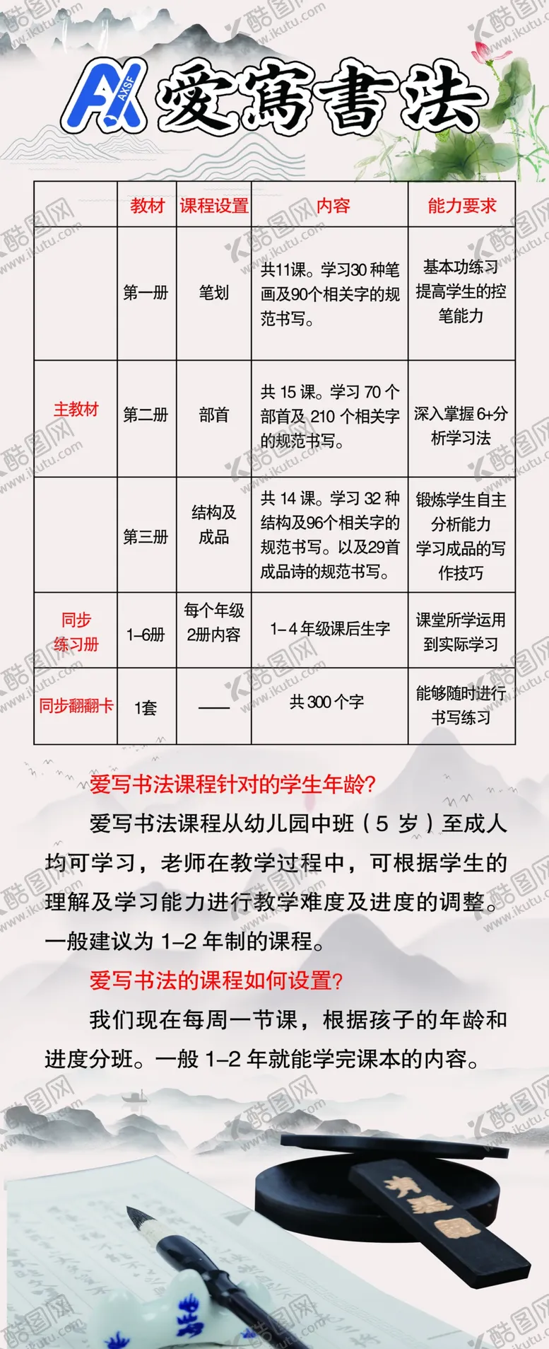 编号：17609804110402512040【酷图网】源文件下载-书画培训班