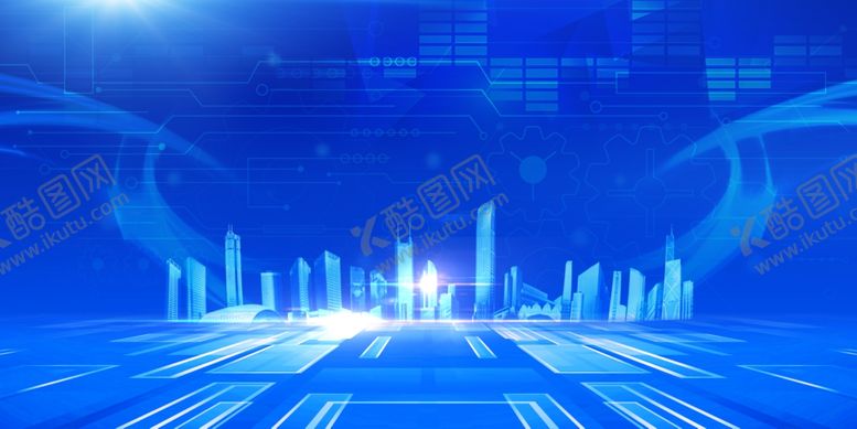 编号：84248009250057173254【酷图网】源文件下载-科技感未来城市蓝色场景