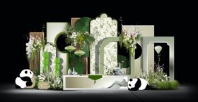 中式婚礼效果图美陈