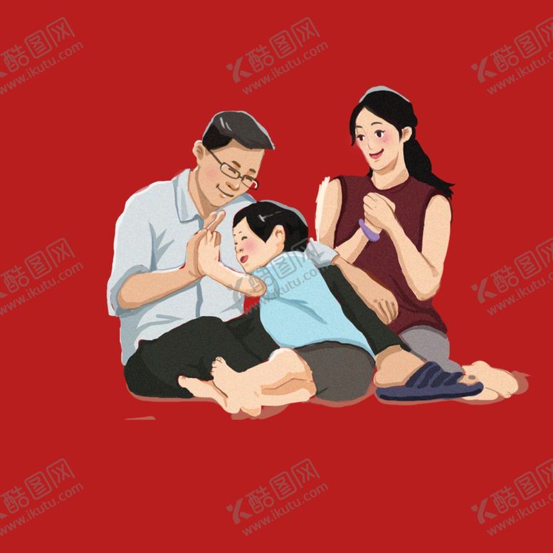 编号：30913001170151271691【酷图网】源文件下载-幸福家庭人物