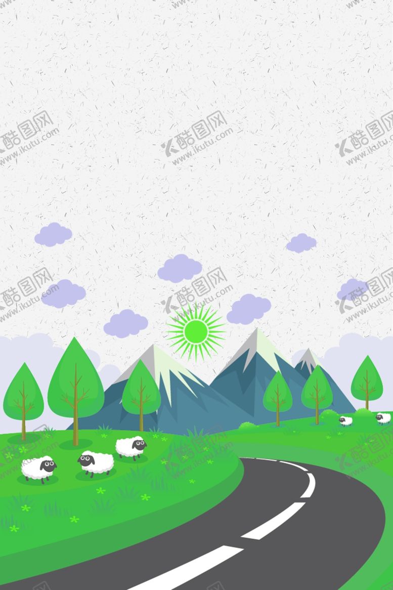 编号：74928711010108371641【酷图网】源文件下载-绵羊公路