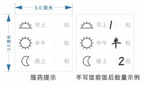 吃药提示标签