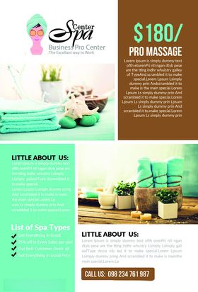 清新风格美容护肤产品宣传页