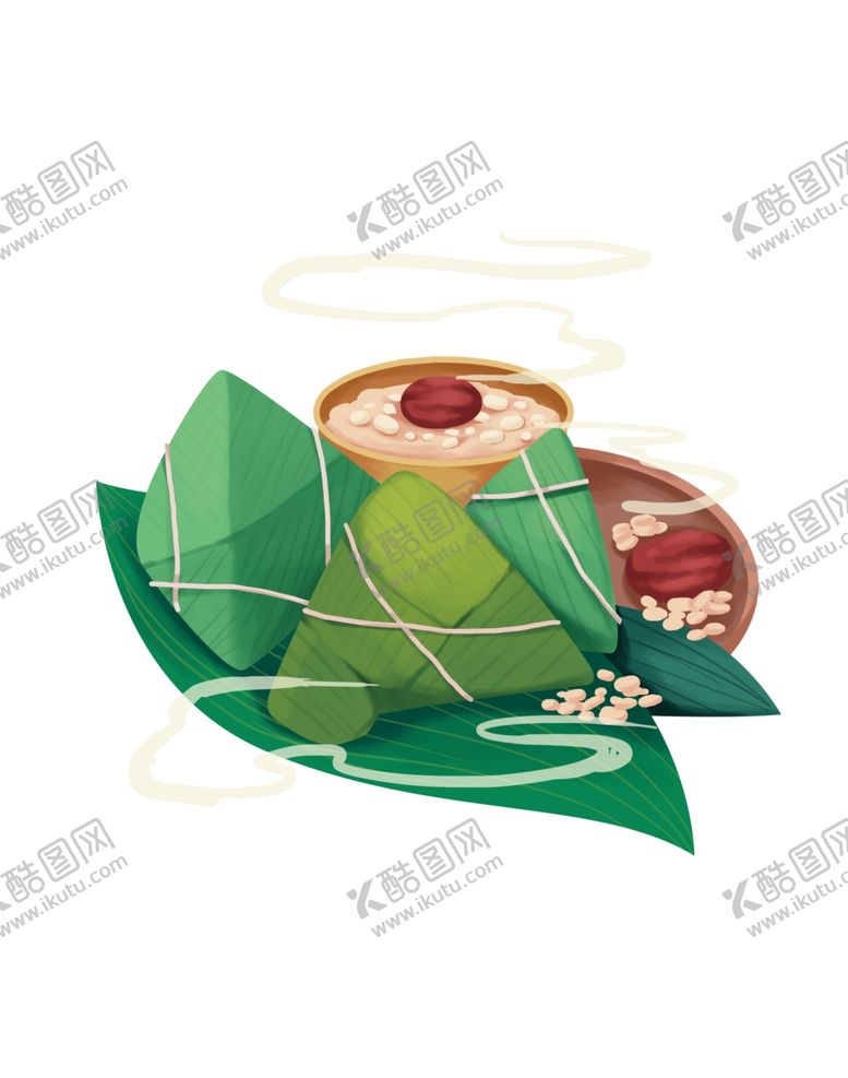 编号：83504101210740247862【酷图网】源文件下载-手绘粽子