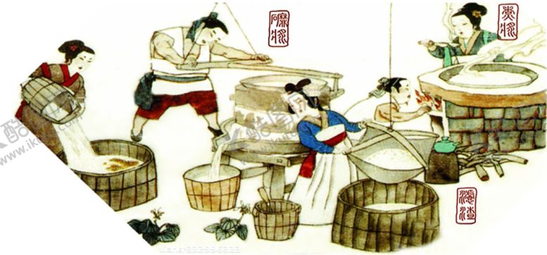 编号：63037904120442277320【酷图网】源文件下载-古代作坊插画