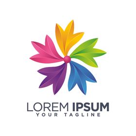 花朵图标志设计企业创意志志logo