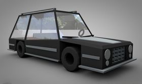 C4D模型汽车出租车