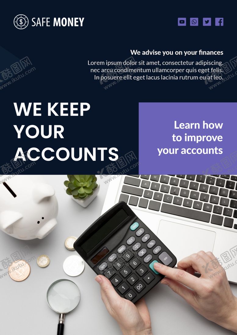 编号：22636109250309408703【酷图网】源文件下载-会计概念宣传单