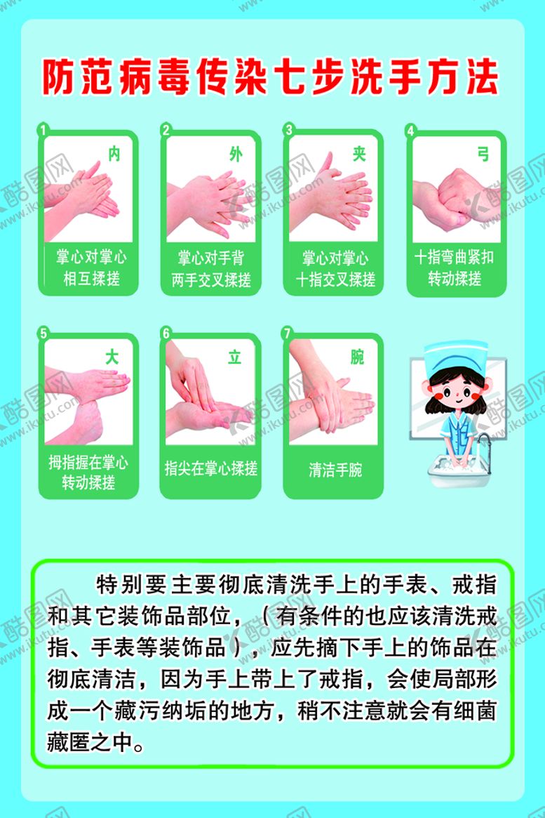 编号：82193010011747328063【酷图网】源文件下载-七步洗手法