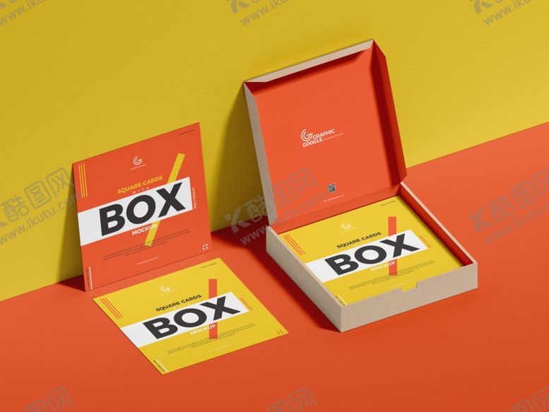 编号：99154510211407376348【酷图网】源文件下载-方卡纸盒样机