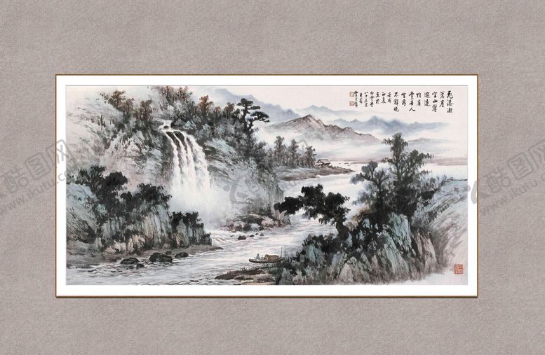 编号：47113801300405049418【酷图网】源文件下载-苍崖飞瀑