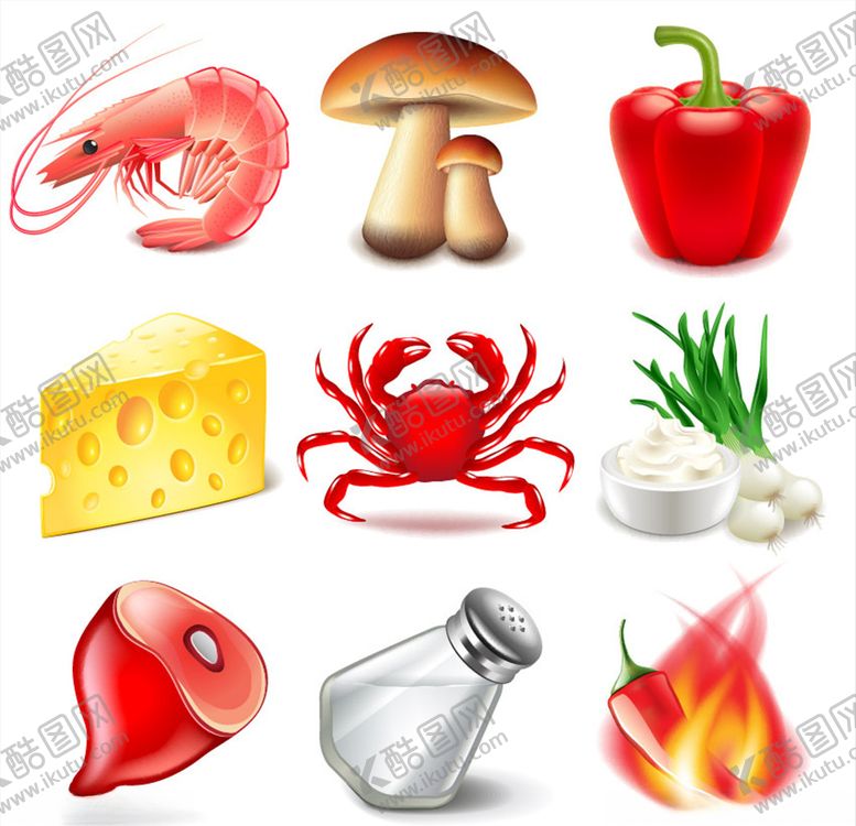 编号：20616310120013442680【酷图网】源文件下载-蔬菜海鲜