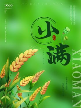 小满传统节气微信海报24节气地产