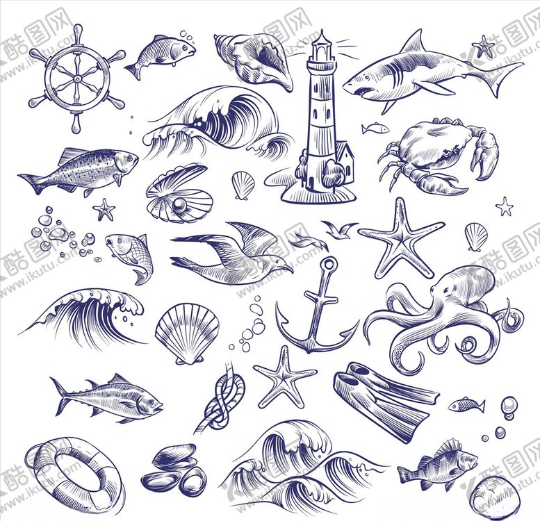 编号：27313510161258148795【酷图网】源文件下载-海洋元素