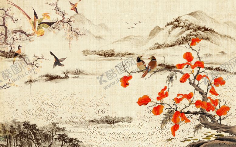 编号：13627209150820336595【酷图网】源文件下载-中式背景墙