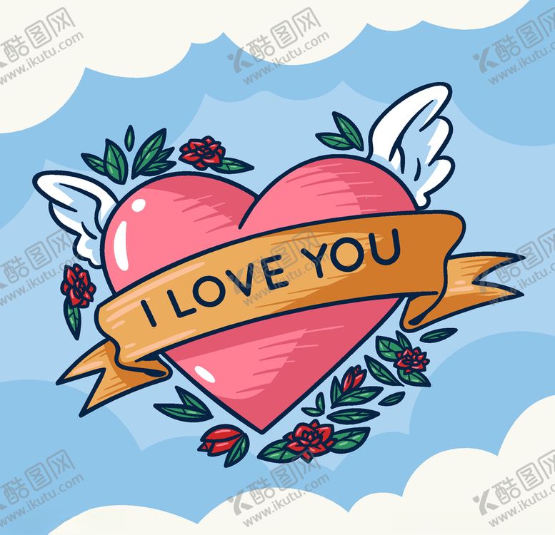 编号：37888309121512097583【酷图网】源文件下载-婚礼婚庆爱心花圈