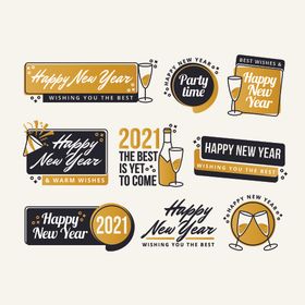新年标签
