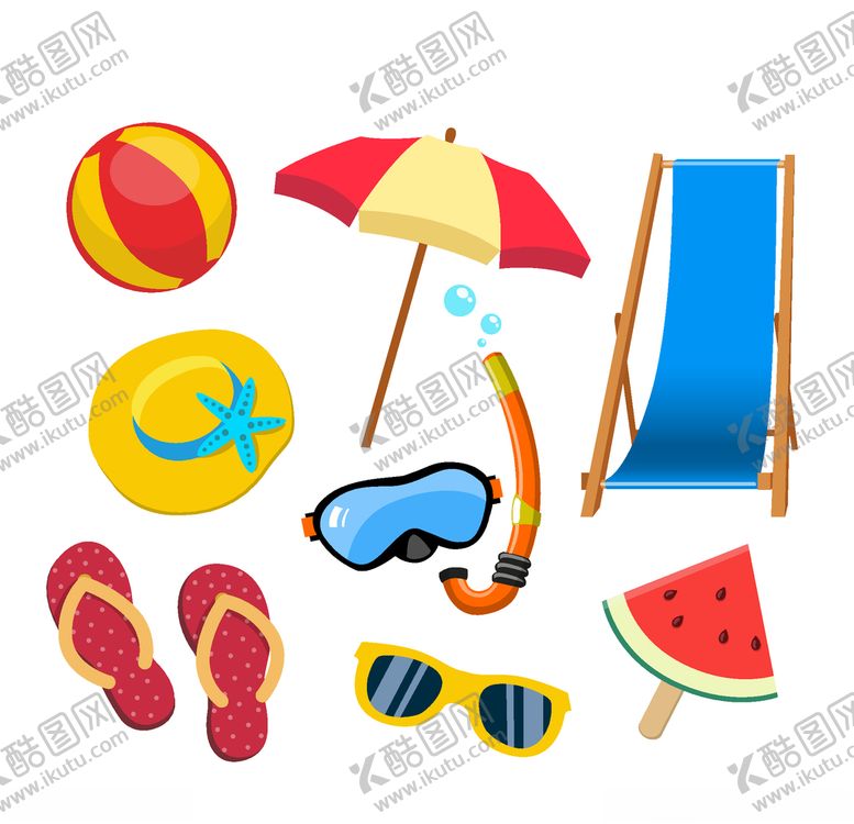 编号：80100310080052055948【酷图网】源文件下载-夏日元素