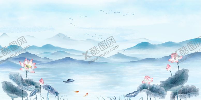 编号：78526309131319409670【酷图网】源文件下载-夏日荷花高清创意
