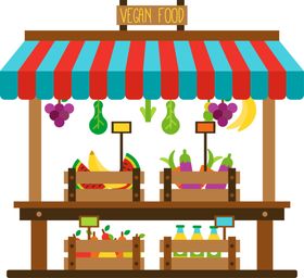 水果樱桃店展板橘子