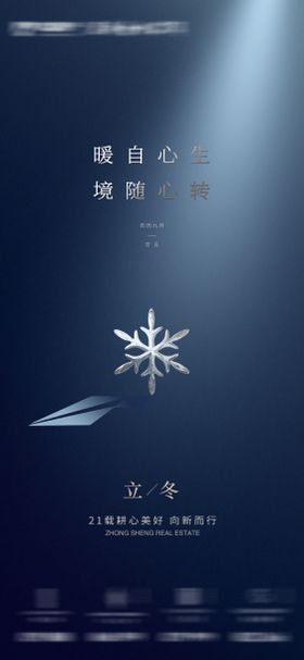 大雪小寒节气海报