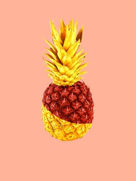 菠萝墙画