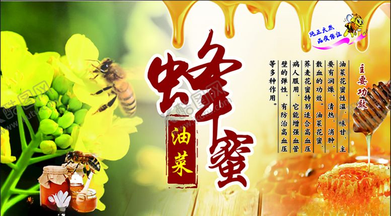 编号：63144809231302166691【酷图网】源文件下载-油菜蜂蜜不干胶