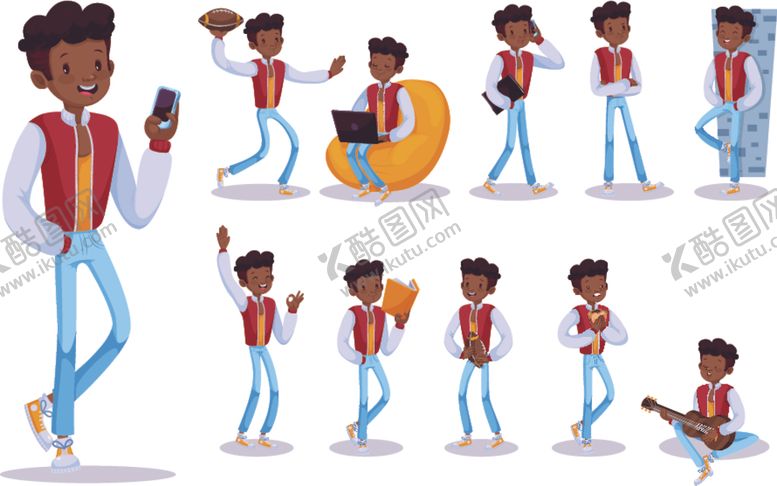 编号：57617910312158502528【酷图网】源文件下载-卡通精英人物