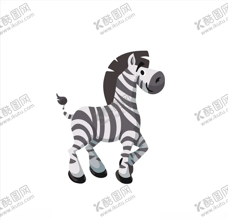 编号：18013506160716374141【酷图网】源文件下载-可爱卡通小斑马
