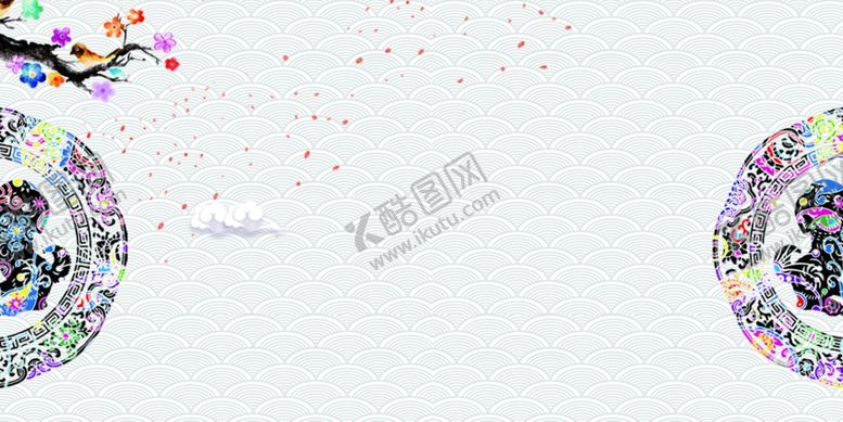 编号：68164309220531026623【酷图网】源文件下载-花纹复古装饰古风背景素材