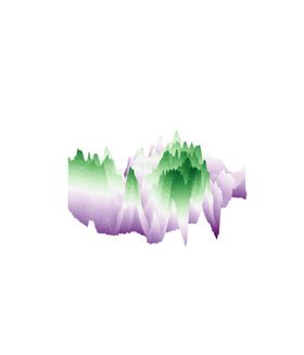 抽象山峰矢量迷雾插画