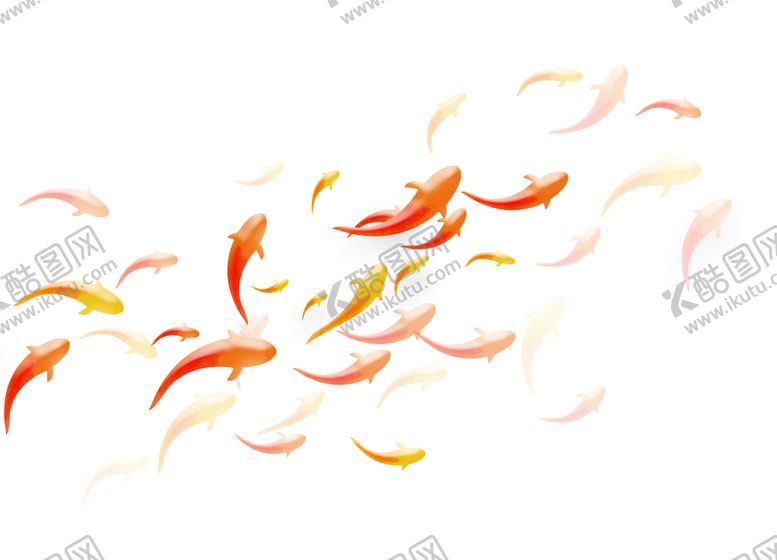 编号：71503209191050258769【酷图网】源文件下载-透明 手绘 九鱼 元素 素材