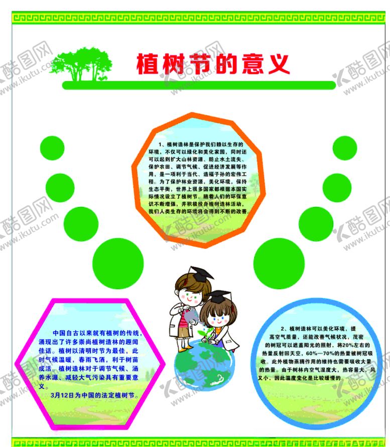 编号：31602910230059199031【酷图网】源文件下载-绿化主题文化植树节的意义