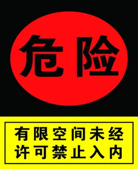 未经许可 禁止入内 标识