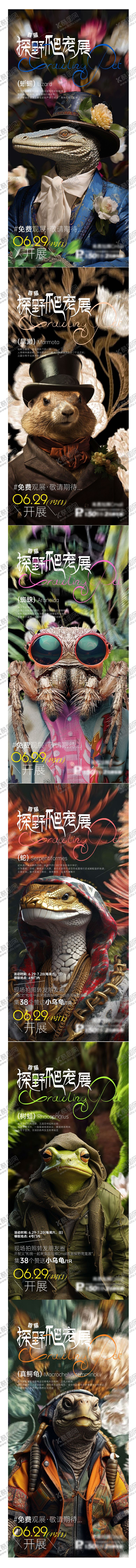 编号：68684903262031244260【酷图网】源文件下载-爬宠展海报