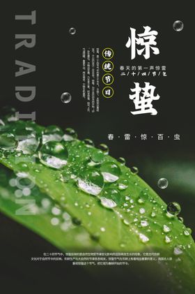 惊蛰朋友圈转发图谷雨海报