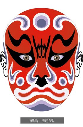 京剧脸谱戏曲文化艺术海报设计戏人物