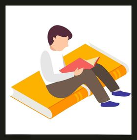 手绘男人男孩动画卡通