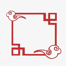 花纹边框祥云国风祥云中国风