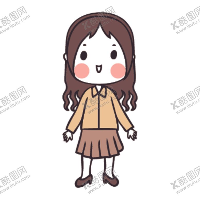 编号：54680107140502003599【酷图网】源文件下载-可爱人物形象插画