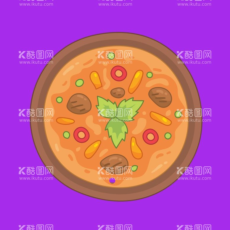 编号：60432211251925156754【酷图网】源文件下载-手绘卡通披萨