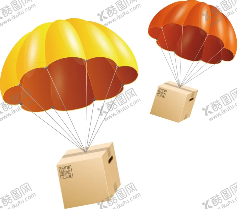 编号：56014904260618591267【酷图网】源文件下载-降落伞纸箱