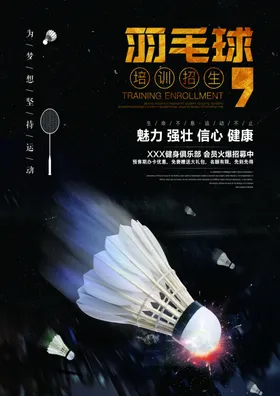 羽毛球海报