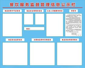 餐饮服务监督管理信息公示栏