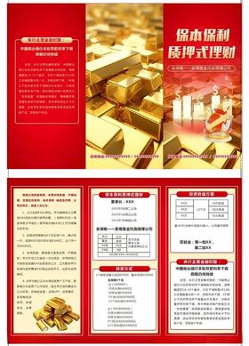 金融公司宣传单贷款海报三折页