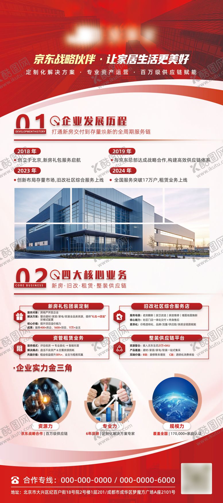 编号：31819111271718476243【酷图网】源文件下载-红色企业介绍排版