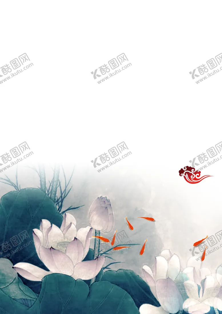 编号：68886804260838434586【酷图网】源文件下载-水墨荷花粉色荷花荷花意境