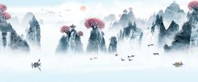 水墨山水画